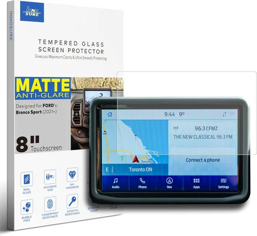 Vista 10 de [Antideslumbrante] Protector de pantalla de vidrio templado prémium para Ford Bronco 2021 2022 2022 2023 2024 2025 Accesorios de infoentretenimiento