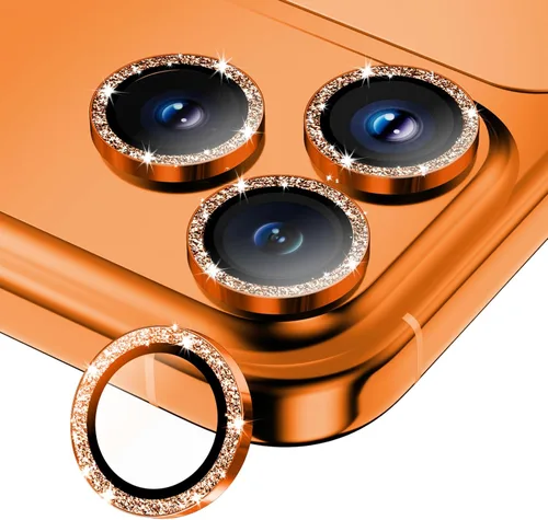 Vista 23 de Protector de lente de cámara para iPhone 17/16/16 Plus, Vidrio templado de metal Cubierta individual de lente de cámara [Anti-caída] Compatible