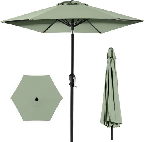 Vista 37 de Best Choice Products 10ft Outdoor Table Compatible Steel Polyester Market Patio Umbrella w/Crank and Easy Push Button Tilt