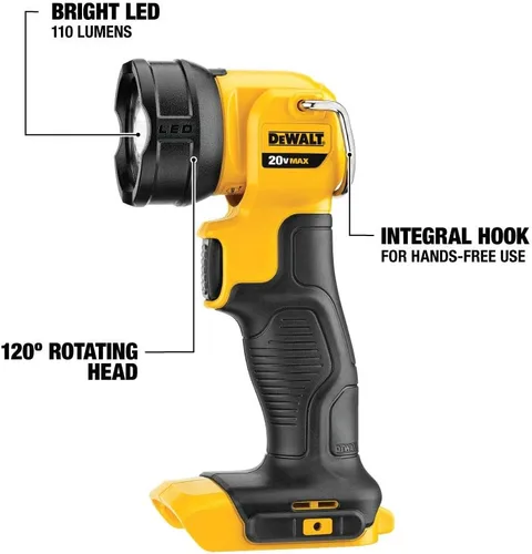 Vista 4 de DEWALT Kit combinado de herramientas eléctricas de 20V MAX, juego de 4 herramientas inalámbricas con 2 baterías y cargador (DCK444C2)
