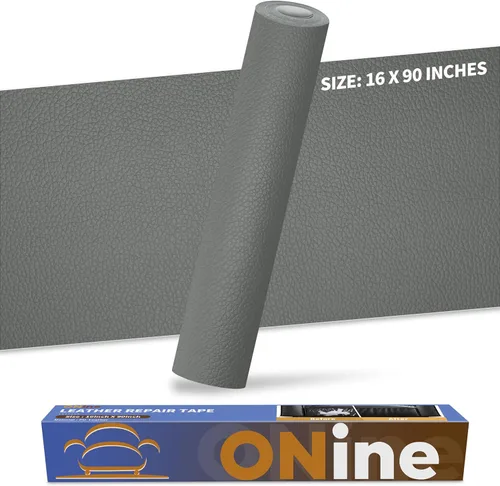 Vista 17 de Cinta de reparación de piel de 3 x 60 pulgadas, parche autoadhesivo de reparación de piel para sofás, muebles, asiento del conductor (color negro)