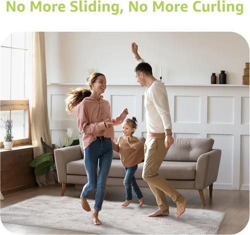 Vista 3 de Rabenda 24 Piezas Agarraderas para Alfombras, Almohadillas Antideslizantes para Alfombras para Pisos de Madera Dura y Azulejos, Cinta Reutilizable