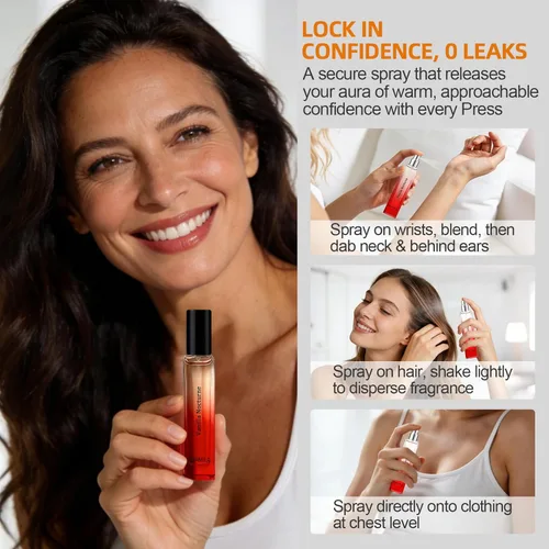Vista 6 de Perfume de feromonas para mujer, perfume de vainilla ámbar, vainilla Nocturne Elixir de larga duración para mujer, Eau Fraiche de tamaño de viaje