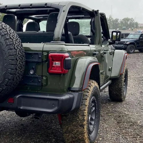 Vista 7 de Juego de extensiones de guardabarros delanteros y traseros para Jeep Wrangler JL 4XE 2018-2024 (se ajusta a guardabarros altos)