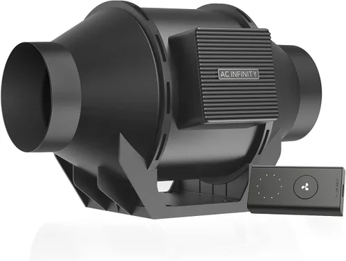 Vista 14 de AC Infinity CLOUDLINE PRO T10, ventilador de conducto en línea silencioso de 10 pulgadas con controlador de temperatura, humedad y VPD, control