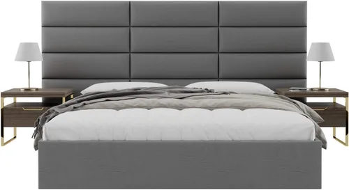 Vista 8 de Vänt - Paneles tapizados de cabecera para montar en la pared, diseño Elizabeth, 120 x 46 pulgadas, configuración de 16 paneles individuales