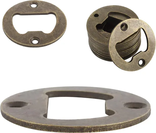 Vista 3 de Paquete de 100 piezas de acero inoxidable para abridor de botellas, kit de piezas de hardware montadas en la pared, kit de bricolaje con 200 bronce