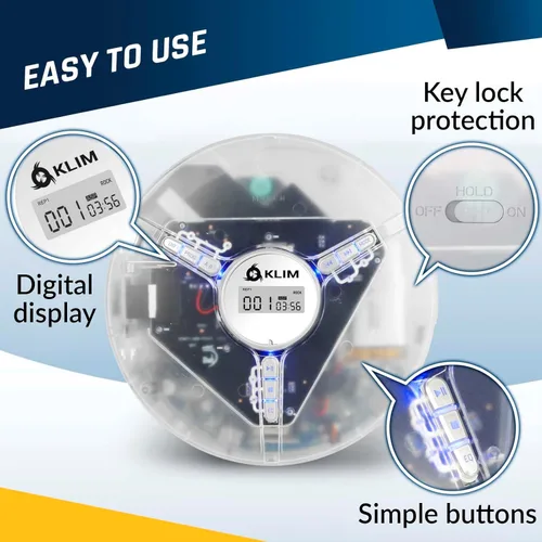 Vista 4 de KLIM Discman - Reproductor de CD portátil con auriculares, compatible con tarjeta SD, CD, CD-R, CD-RW, MP3, WMA, 5 efectos de ecualización + funda