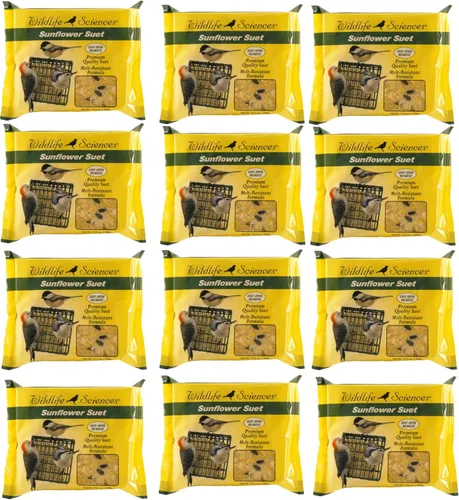 Vista 6 de Wildlife Sciences Surtido de pastel de sebo de 4 sabores 10.5 onzas para aves silvestres (paquete de 4) multicolor