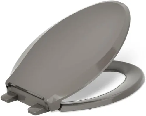 Vista 24 de KOHLER 4636-RL-96 Cachet ReadyLatch - Asiento de inodoro alargado con cierre lento, cierre suave, tapa silenciosa del asiento de inodoro, topes