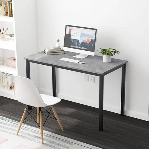 Vista 233 de DlandHome Escritorio pequeño para computadora de 31.5 pulgadas, mesa de escritura para espacios pequeños, mesa de estudio, escritorio para Negro