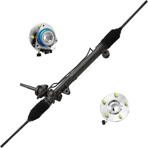Vista 102 de Detroit Axle - Kit de 4 piezas de manguetas de dirección para Honda Civic 2006-2011, 2 manguetas de dirección delanteras y bujes de ruedas