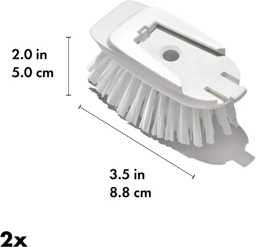 Vista 6 de OXO New Good Grips - Recambios de cepillo dispensador de jabón para platos, paquete de 2