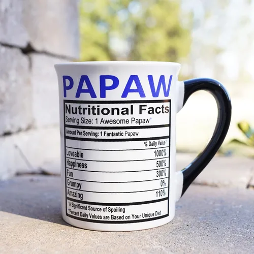 Vista 5 de Papaw - Taza de café de cerámica de 16 onzas, perfecta para regalos de hombres, rellenos de calcetines y Navidad