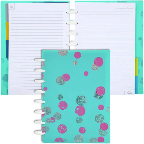 Vista 88 de Talia - Cuadernos de notas con tapas, planificador, personalizables, (Rosa de los 90, Junior (5.5 pulgadas x 8.5 pulgadas))