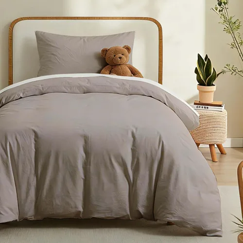 Vista 24 de LOVQUE Juego de funda de edredón color negro, tamaño individual, 100 % algodón lavado, con cierre de cremallera (sin edredón), 68 x 90 pulgadas