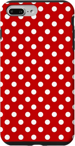 Vista 12 de Bright red and White Polka dots Fun Cheery Polka dot Design Case for iPhone 17