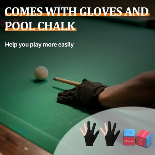 Vista 9 de Kmise Juego de palos de billar, arce canadiense de 58 pulgadas, 18, 19, 20, 21 onzas, 0.512 in, puntas de alambre de lino irlandés, 4