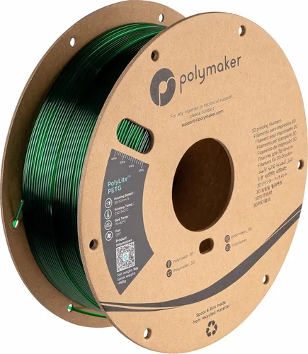 Vista 21 de Polymaker PETG - Filamento negro para impresora 3D de 0.069 in, 2.2 lbs, PETG de alta velocidad de hasta 11.811 in/s, nueva fórmula de alta