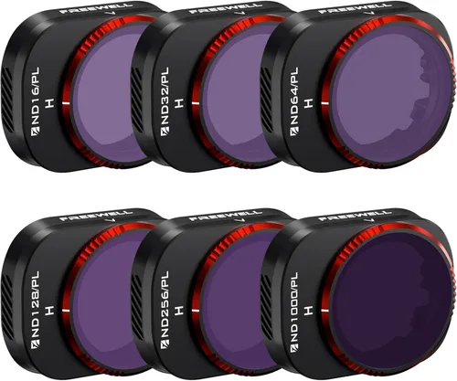 Vista 8 de Freewell All Day-6Pack ND16, ND32, ND64, ND128, ND256, ND1000 Compatible con Mini 4 Pro, Óptica de Color Neutral, Tecnología GimbalSafe