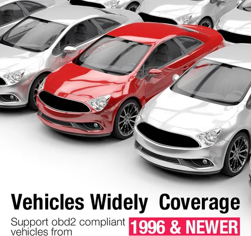 Vista 7 de Escáner Bluetooth OBD2 para iPhone y Android, Herramienta de Escaneo de Diagnóstico de Automóvil Verificar Lector de Código de Falla del Motor