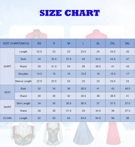 Vista 7 de Tinyones Disfraz de Anna para mujeres y adultos, vestido de princesa de lujo con capa para Halloween y cosplay