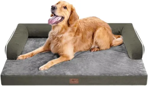 Vista 67 de Cama ortopédica impermeable para perros pequeños, cama para perros de tamaño mediano, cómoda cama para mascotas y gatos con lados, funda extraíble