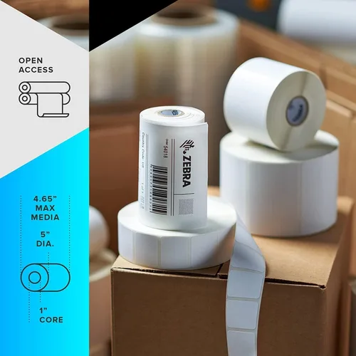 Vista 4 de Zebra ZD6A043-301F00EZ Modelo ZD621 Impresora de escritorio de transferencia térmica, resolución de 300 ppp, velocidad de impresión de 6