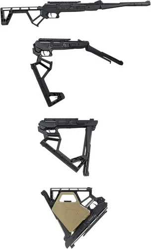 Vista 9 de Black Bunker BM8 .177 Caliber Pellet Breakbarrel Air Rifle with Accessory Case