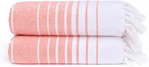 Vista 39 de Native Fab Toallas de playa de gran tamaño, paquete de 2, 40 x 71 pulgadas, 100% algodón, ligeras, suaves, de secado rápido, absorbentes, sin arena