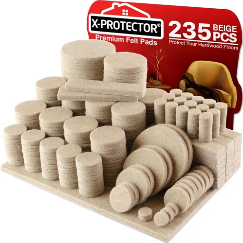 Vista 9 de Almohadillas de Fieltro para Muebles X-PROTECTOR - 48 Protectores de Suelo Premium de Fieltro para Patas de Sillas para Suelos de Madera, la Mejor