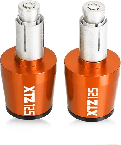 Vista 15 de Motorcycle Handle Bar Ends for XTZ125 XTZ 125 2021 2022 2023 78''22MM Handlebar Grips Caps Anti Vibration Silder Plugs (Color : Black -Black)