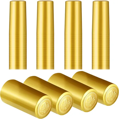 Vista 9 de Blulu 120 piezas de cápsulas termorretráctiles de PVC para botellas de vino, tapas de botella para elaboración de vino, ideales para bodegas y uso