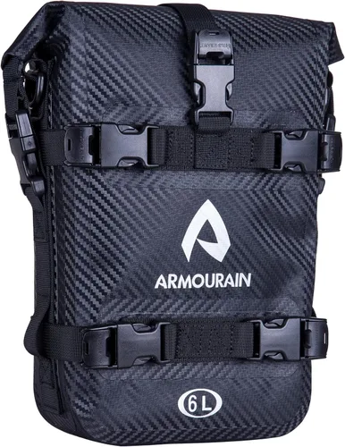 Vista 18 de Bolsa Impermeable para Parachoques de Motocicleta 6L Bolsa de Barra Antichoque de Motor con Correa para el Hombro Bolsa de Marco Lateral