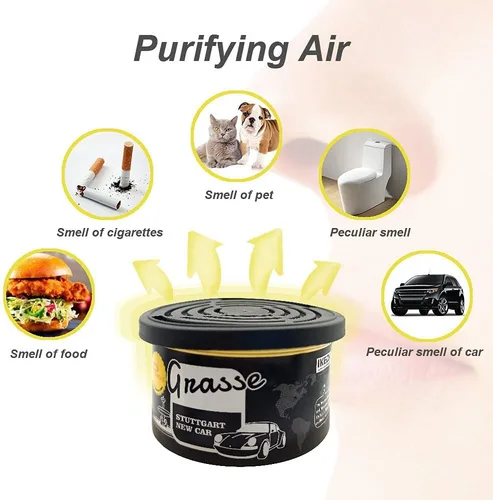 Vista 5 de Ambientador de coche: desodorante automático Removedor de olores de humo de larga duración 12 aromas diferentes Aroma de coche para el hogar