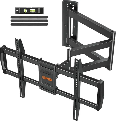 Vista 12 de ELIVED - Soporte de pared para TV de brazo largo para la mayoría de televisores de 26 a 60 pulgadas, extensión de 29.5 pulgadas con giro