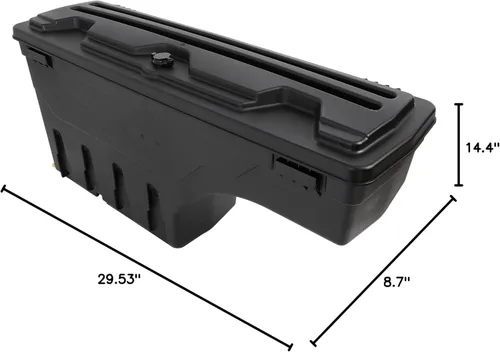 Vista 10 de Truck Bed Fits For Nissan Frontier 2005-2019, For Nissan Titan 2004-2015 Left Driver Side Truck Bed Storage Box, Black