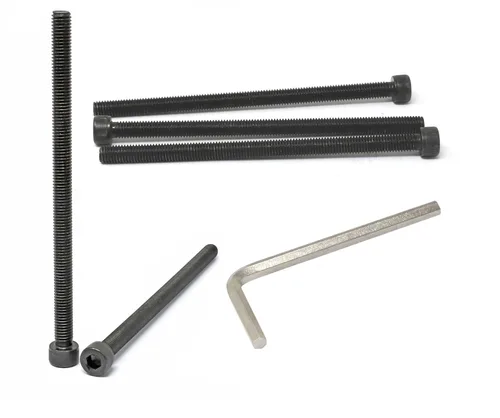 Vista 129 de iexcell Juego de 50 tornillos M4 x 20/25/30/35/40 de acero de aleación de grado 12.9, acabado de óxido negro