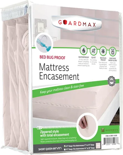 Vista 68 de Protector de colchón Guardmax con cremallera funda contra insectos para cama 100% impermeable suave, hipoalergénico y transpirable