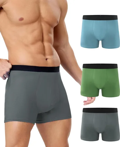 Vista 11 de YESWEL Ropa Interior para Incontinencia Masculina, Calzoncillos Tipo Bóxer de Algodón a Prueba de Fugas, Lavables y Reutilizables, Flujo Abundante