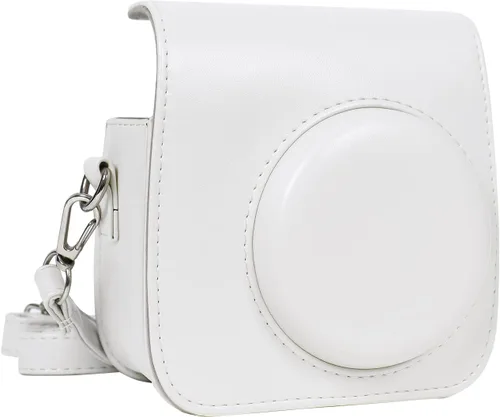 MOSISO Funda para cámara compatible con cámara instantánea Instax Mini 7+, funda protectora de piel sintética, bolsa de almacenamiento con correa de