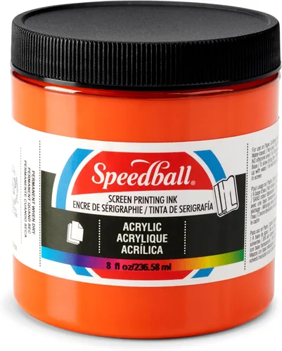 Vista 9 de Speedball Tinta acrílica para serigrafía, 8 oz, negra para impresiones en papel, fabricada en EE. UU