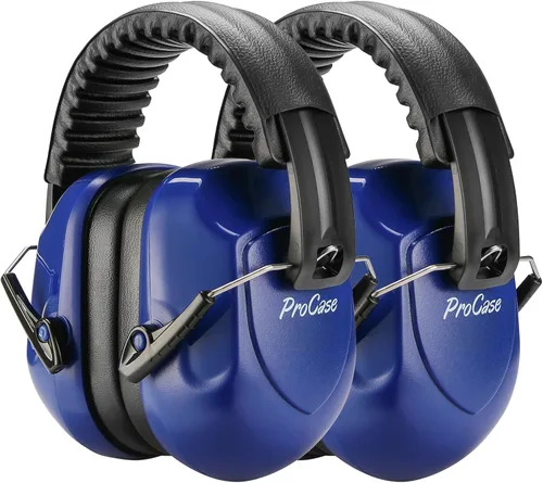 Vista 40 de ProCase - Orejeras con reducción de ruido, protección auditiva a prueba de sonido, auriculares con cancelación de ruido NRR 28dB para adultos, niños
