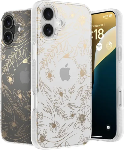 Vista 47 de LONLI Hue - para iPhone 15 Pro Max - Funda de teléfono arcoíris iridescente con [4 esquinas acolchadas con bolsa de aire] - Funda protectora