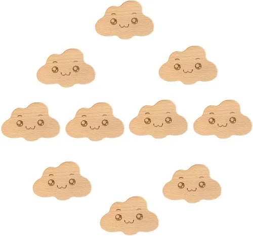 Vista 12 de 10 pomos de madera natural para gabinetes, tiradores de cajones de madera hechos a mano con tornillos para muebles bohemios, manijas de tocador