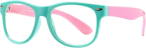 Vista 7 de Gafas de bloqueo de luz azul para niños, marco irrompible para niños y niñas (3-12 años)