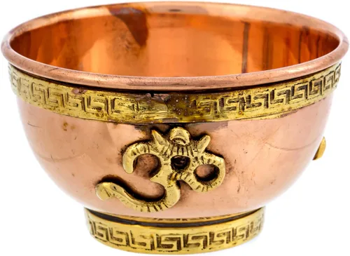Vista 13 de Alternative Imagination Cuenco de Cobre de Dragón – Cuenco de Ofrenda para Uso en Altar, Ofrendas Rituales, Decoración del Hogar Brujesco – Soporte