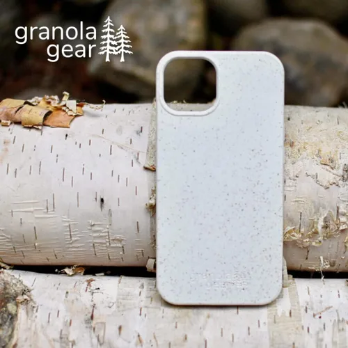 Vista 6 de Eco by GranolaGear - Funda ecológica para iPhone 14, biodegradable, compostable, sin plástico, hecha de plantas, nieve alpina