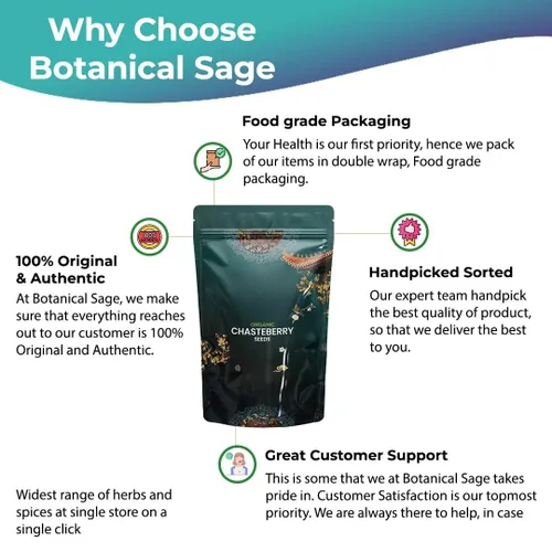 Vista 4 de Té de bayas castas Vitex Agnus-Castus Pimienta de monje Hojas de té de casteberry premium Té de hierbas para la salud de la mujer (7.05 oz)