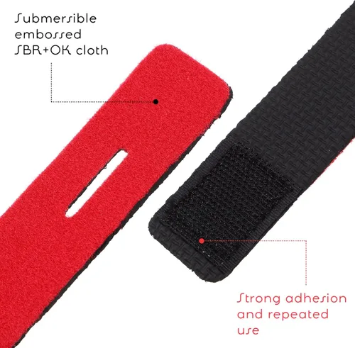 Vista 6 de Accesorios de pesca, 10 unidades, cañas de pescar, cinturón elástico para caña de pescar, correas de caña de pescar para caña de mosca, caña